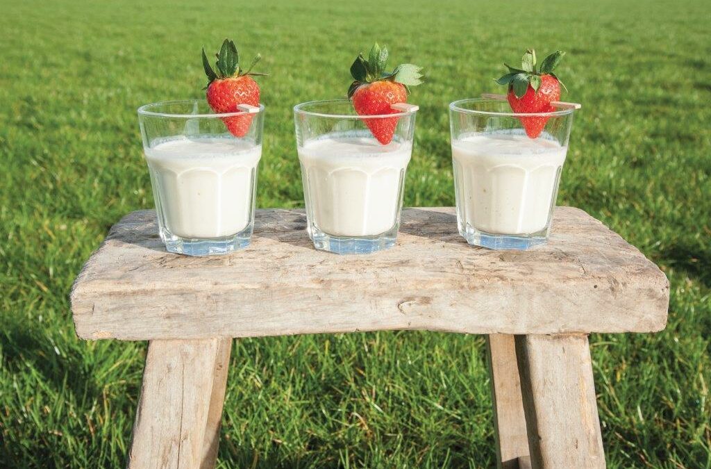 Aspergesmoothie met banaan en yoghurt