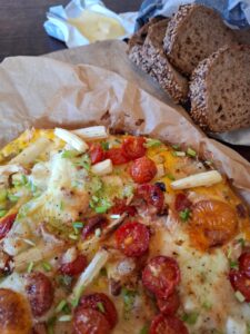 Aspergefritatta uit de airfryer